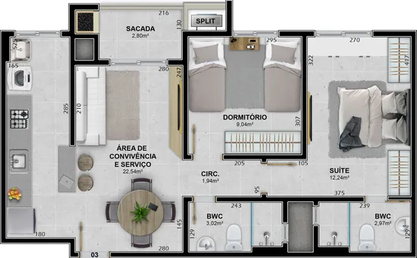 Planta Finais 03 e 04